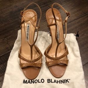 Manolo Blahnik Strappy Sandals Sz 39